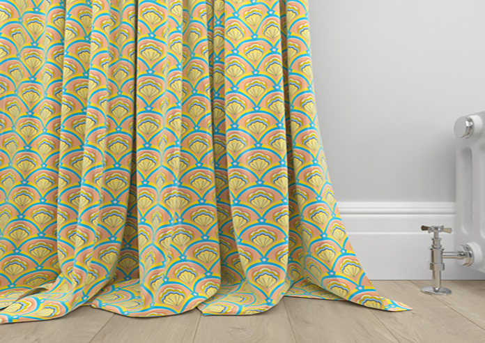 Deco Sea Shells, Peach Melba - Made To Measure Curtains - Image 6